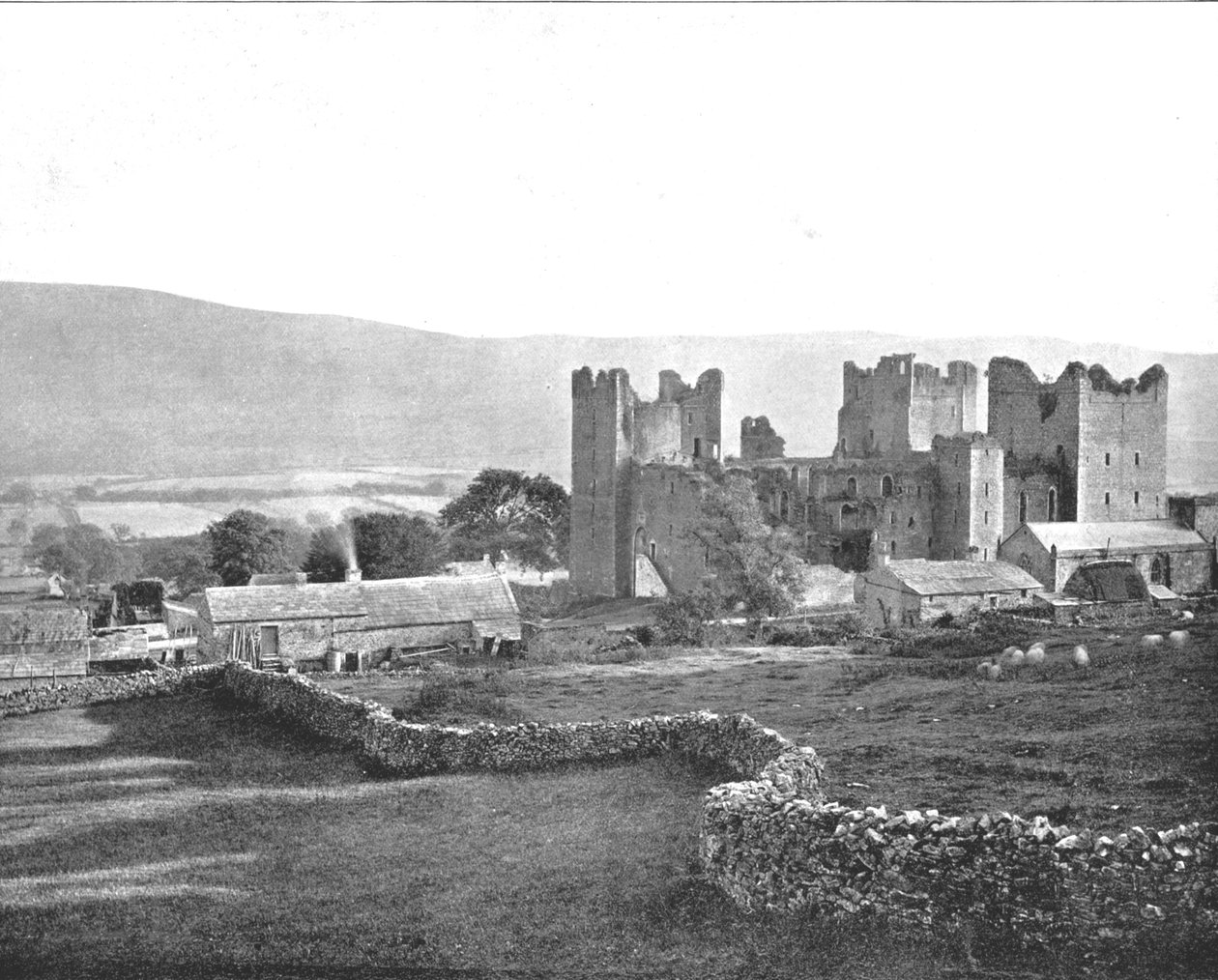 Castelo de Bolton, Wensleydale, North Yorkshire, 1894. de Unbekannt