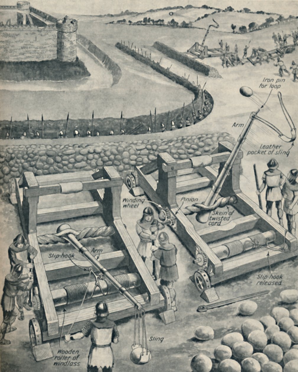 Bombardeando um forte no Saxon Times, c1934 de Unbekannt