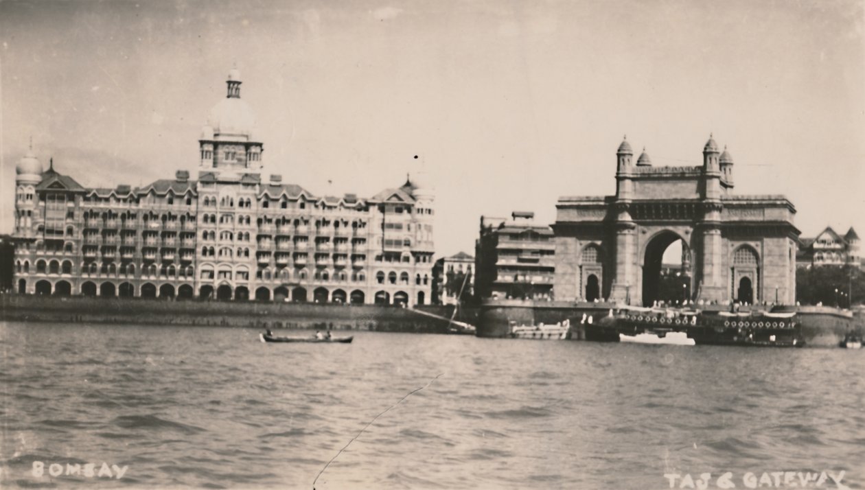 Bombaim - Taj & Gateway, c1930. de Unbekannt