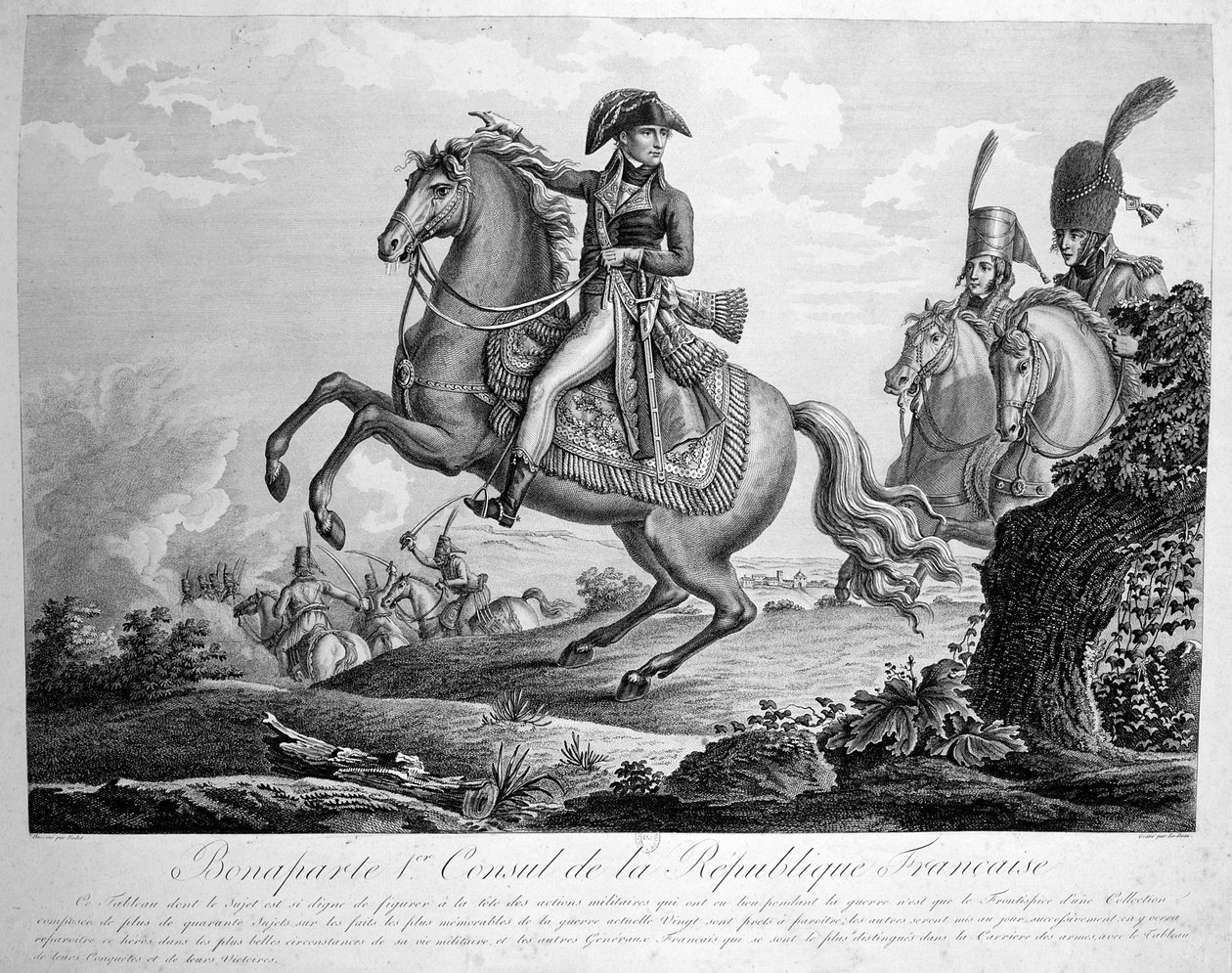 Bonaparte 1º Cônsul da República Francesa, século XIX de Unbekannt