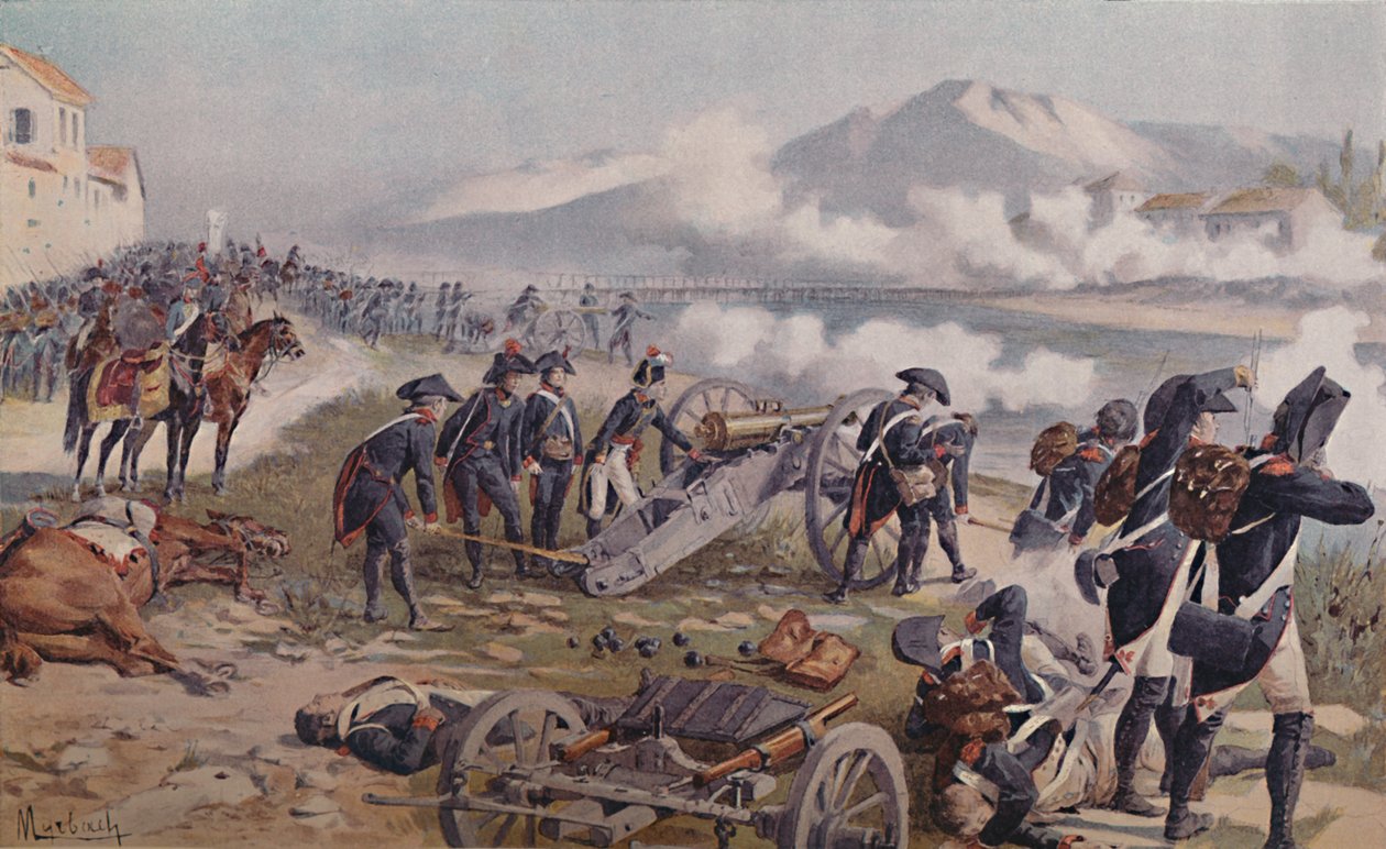 Bonaparte mirando o canhão em Lodi, 1796, 1896. de Unbekannt