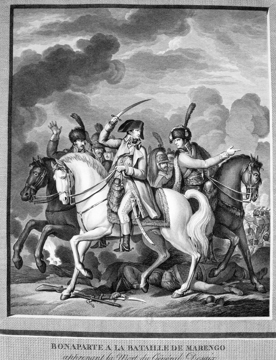 Bonaparte na batalha de Marengo, 14 de junho de 1800 de Unbekannt