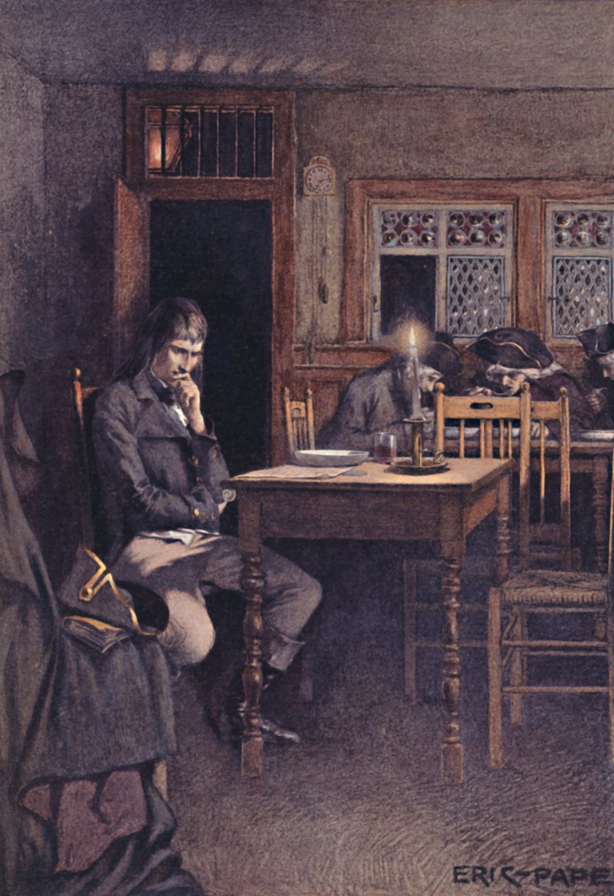 Bonaparte em 1792 como freqüentador de um restaurante Six-Sous em Paris, 1896 de Unbekannt