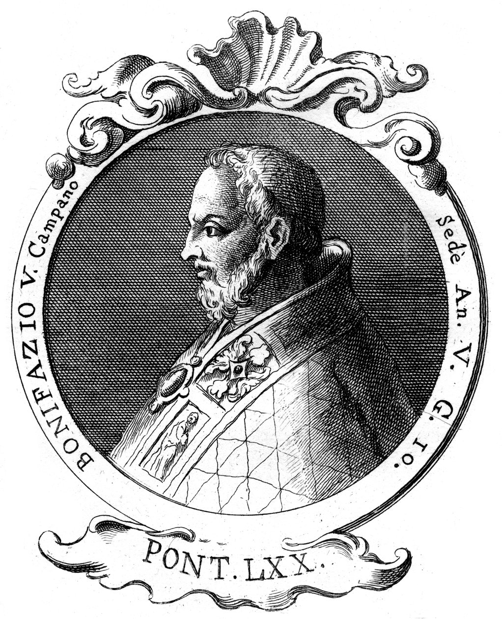 Bonifácio V, Papa da Igreja Católica de Unbekannt