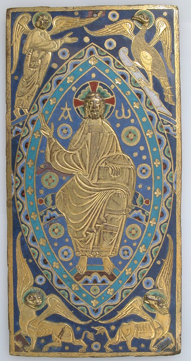 Placa de capa de livro com Cristo em Majestade, francês, ca. 1200. de Unbekannt