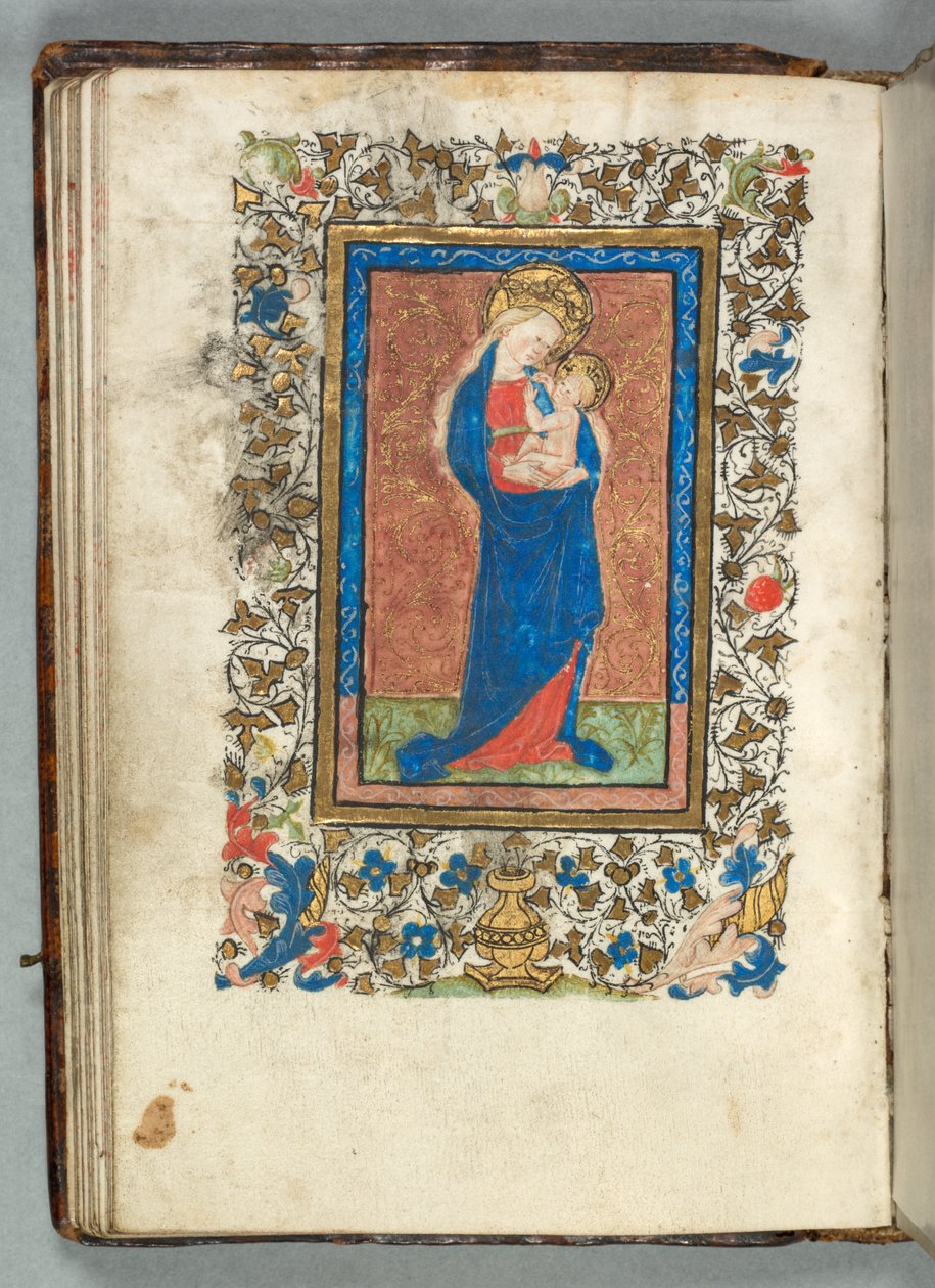 Livro de Horas de Uso de Metz: Fol. 26v, Virgem e Criança, c. 1440 de Unbekannt