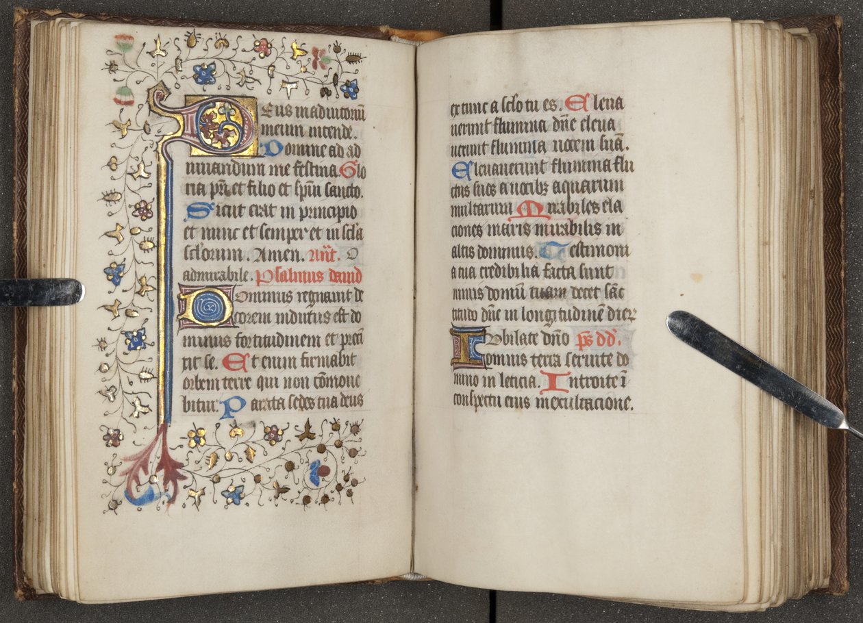 Livro de Horas, c.1450 (tinta sobre gelatina) de Unbekannt