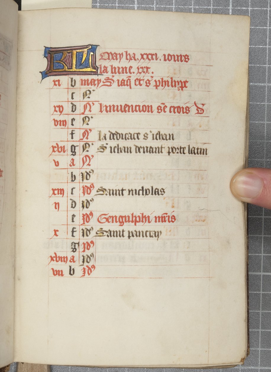 Livro de Horas, c.1450 (tinta sobre gelatina) de Unbekannt
