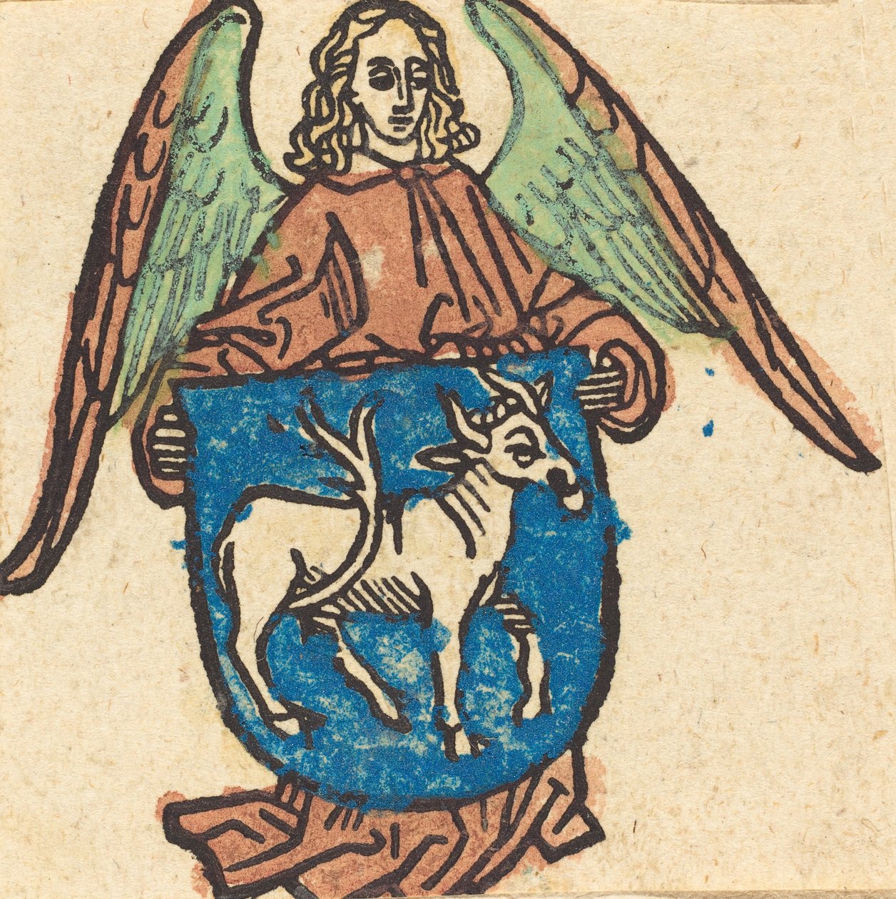 Bookplate de Hilprand Brandenburg de Bibrach, em ou após 1500. de Unbekannt