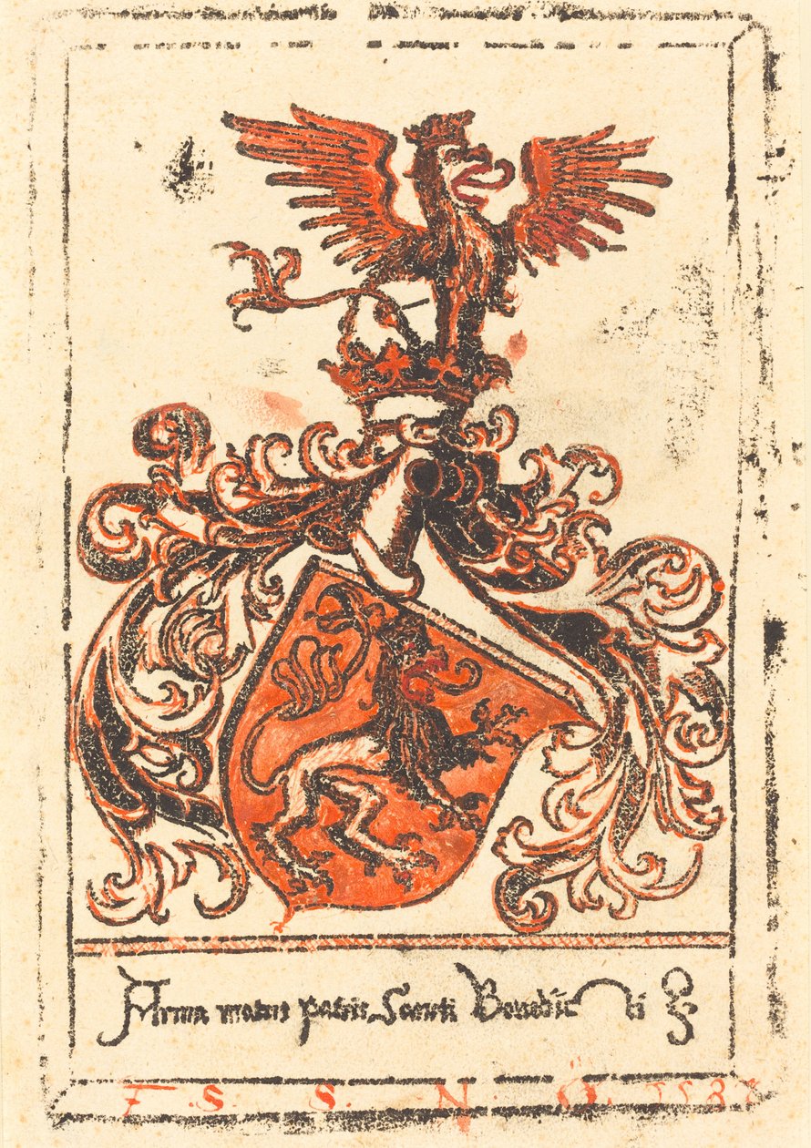 Bookplate da Abadia de Ottobeuren, c. 1500. de Unbekannt