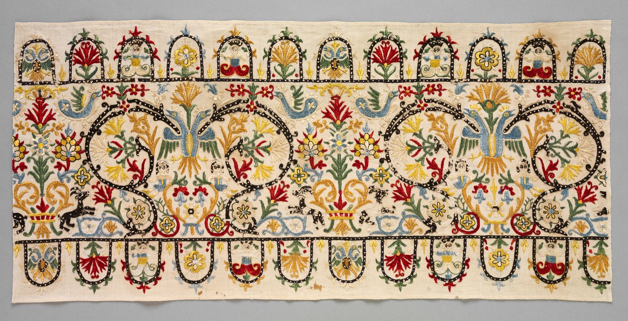 Faixa de fronteira de uma saia, 1600 - 1700. de Unbekannt