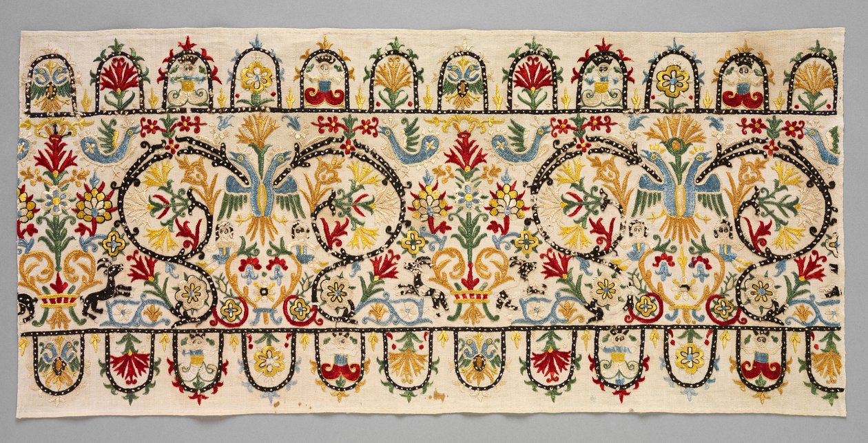 Tiras da beira de uma saia, 1600s - 1700s. de Unbekannt