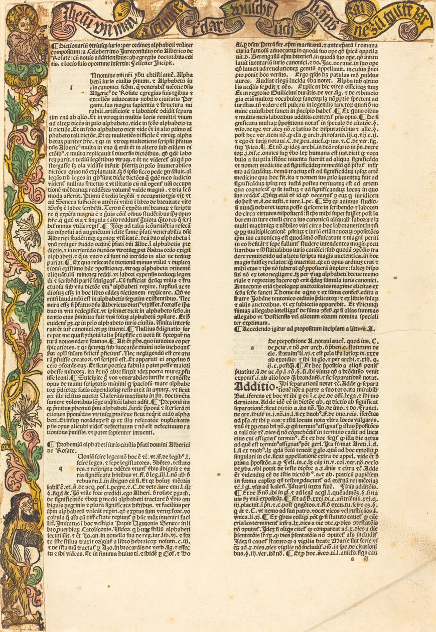 Fronteira de um almanaque, c. 1489. de Unbekannt
