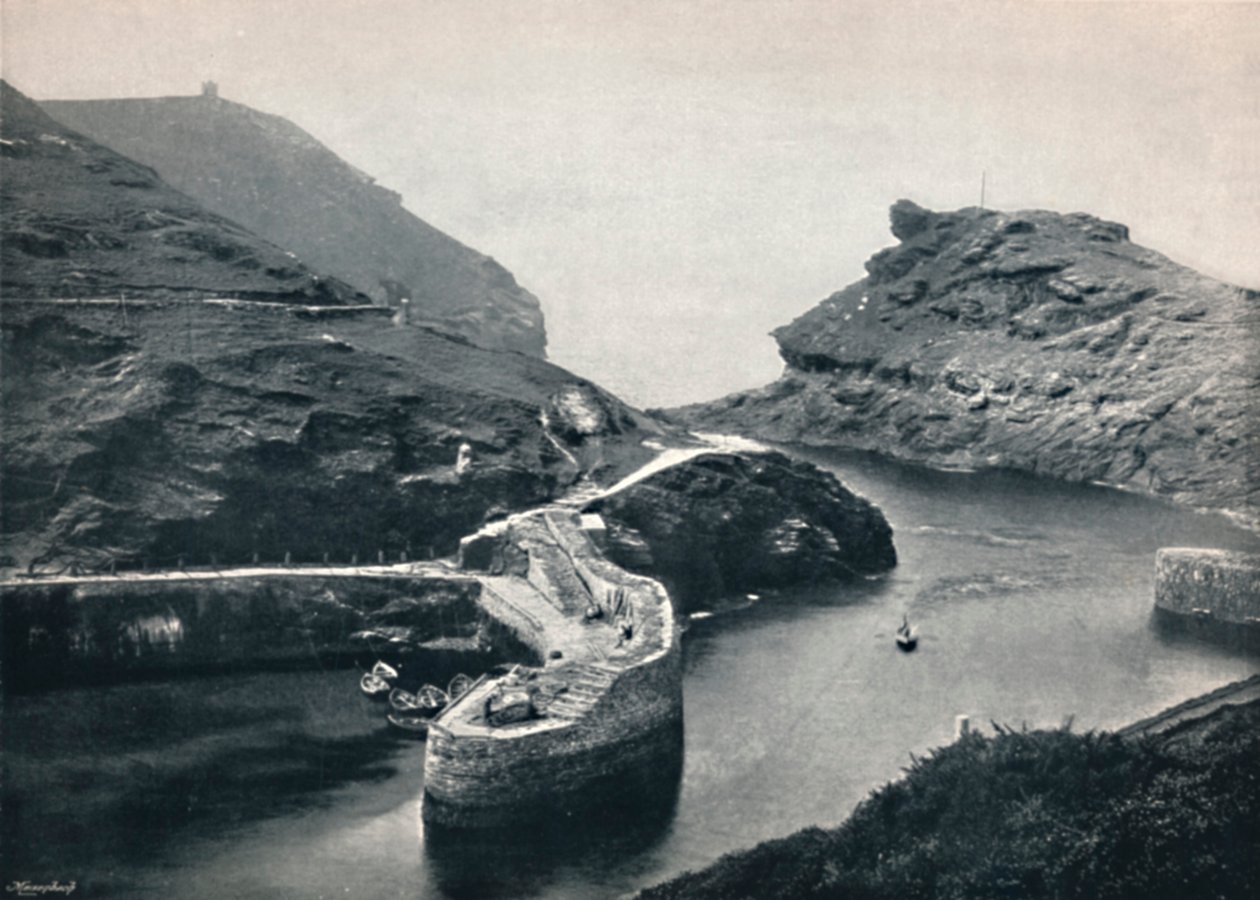 Boscastle - vista do porto, 1895 de Unbekannt