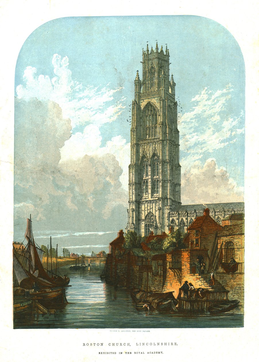 Igreja de Boston, Lincolnshire, 1856. de Unbekannt