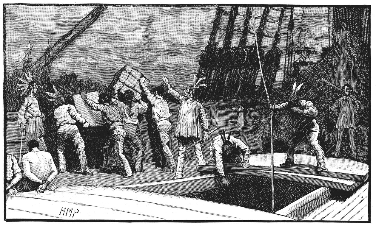 Boston Tea Party, 26 de dezembro de 1773 de Unbekannt