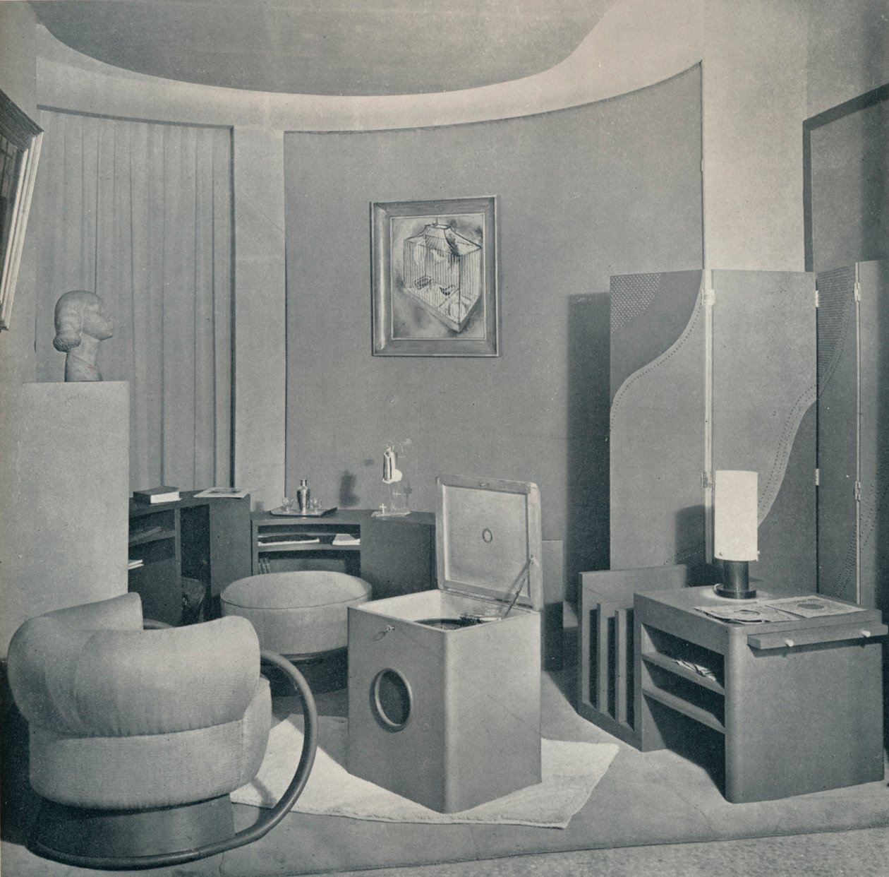 Boudoir do Salon des Artistes Decorateurs, 1929, por DIM, c1930. de Unbekannt