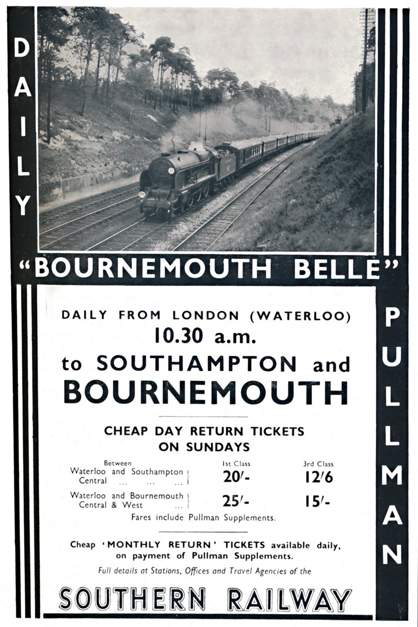 Bournemouth Belle - Estrada de ferro do sul, 1936 de Unbekannt
