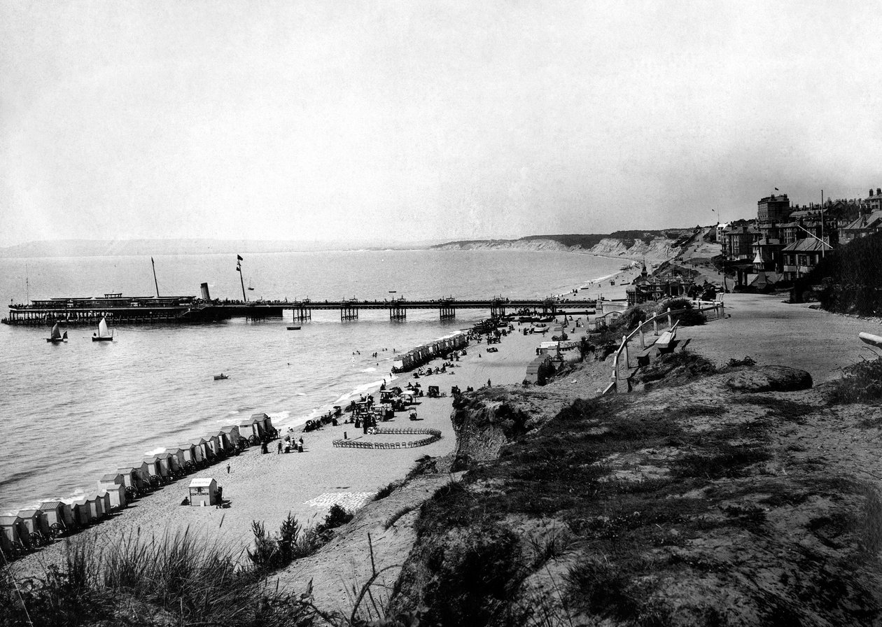 Bournemouth, de East Cliff, c1882 de Unbekannt
