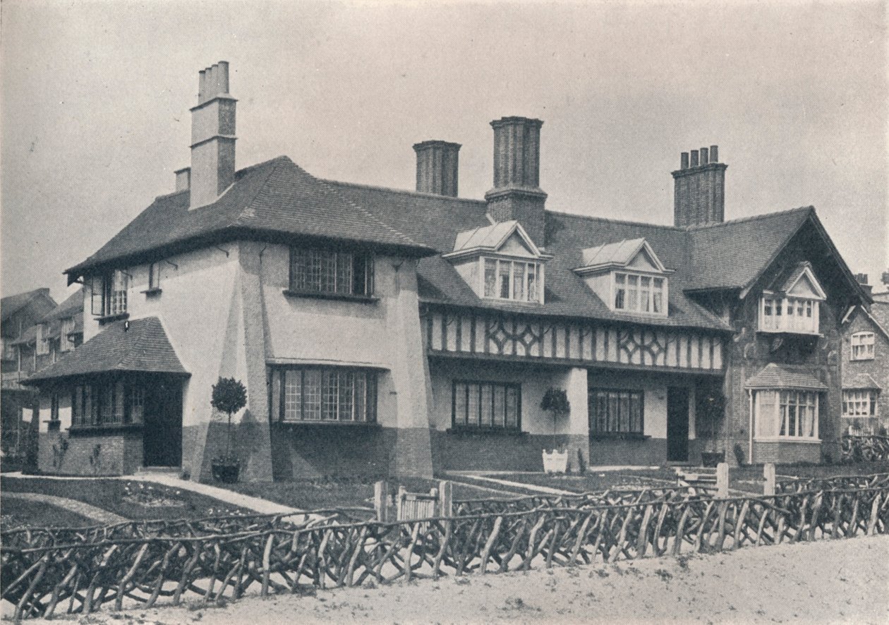 Bournville: casas de campo em Holly Grove por WA Harvey, c1900 1901-1902 de Unbekannt