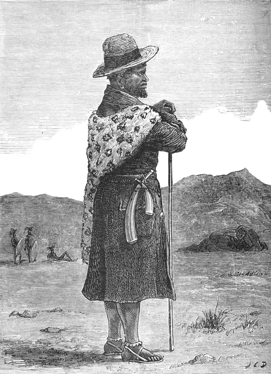 Bovane, comandante em chefe da Suazi, c1880 de Unbekannt