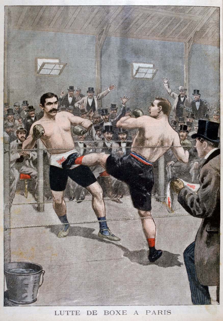 Boxe em Paris, 1899 de Unbekannt