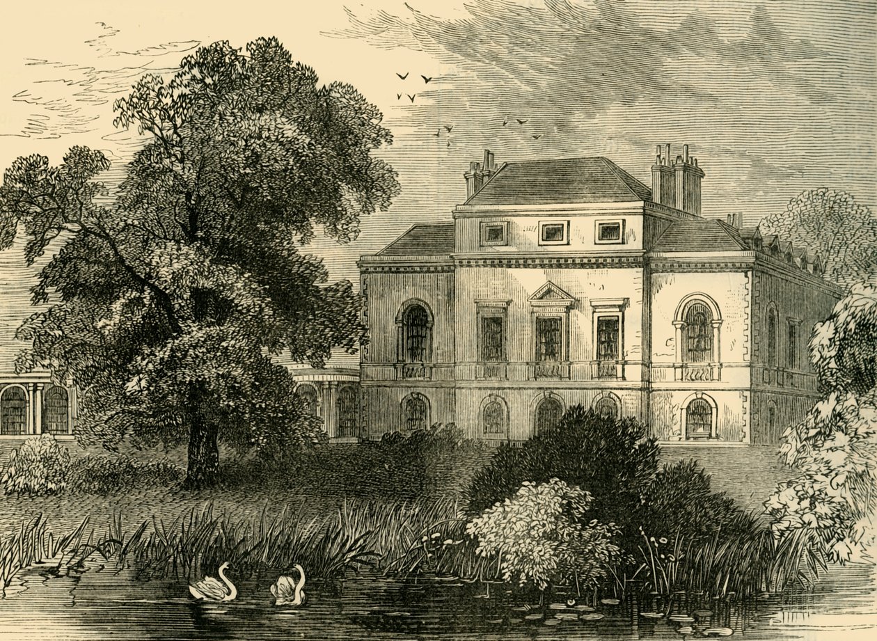 Brandenburgh House, em 1815, c1878. de Unbekannt