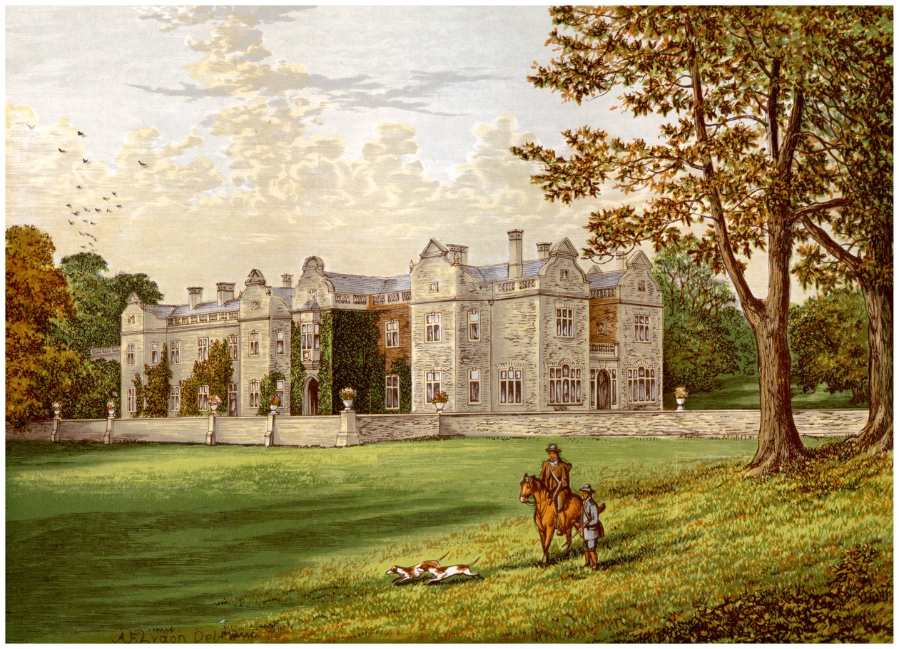 Brantingham Thorpe, Yorkshire, casa da família Sykes, c1880 de Unbekannt