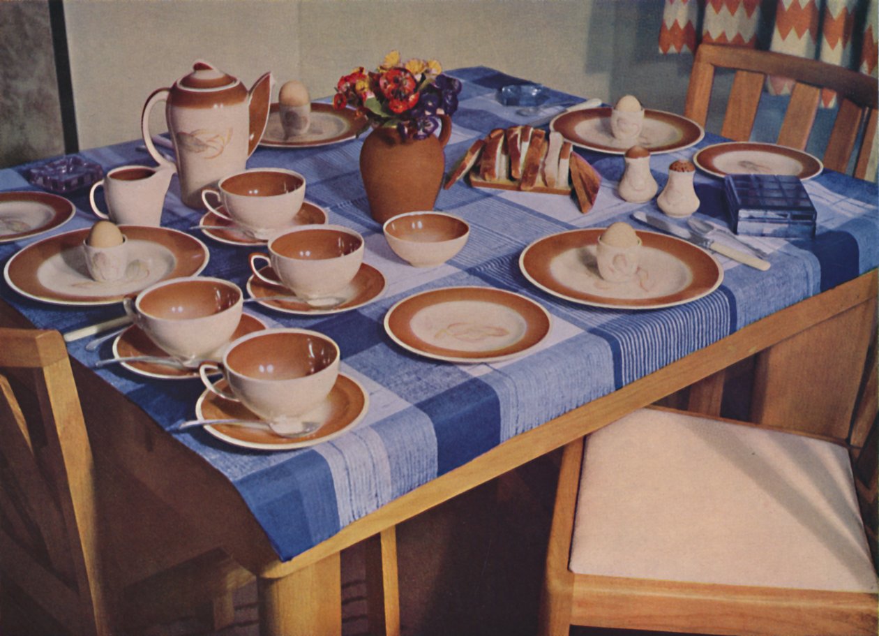 Café da manhã - Um arranjo de mesa de café da manhã da Bowman Bros. Ltd., Londres, 1939 de Unbekannt