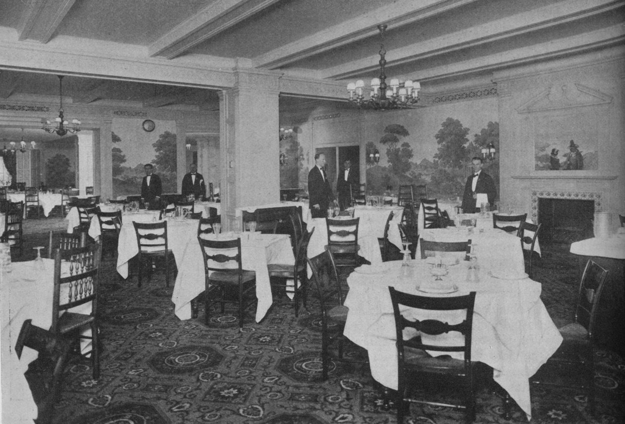 Sala de café da manhã, Roosevelt Hotel, Nova York, 1924 de Unbekannt