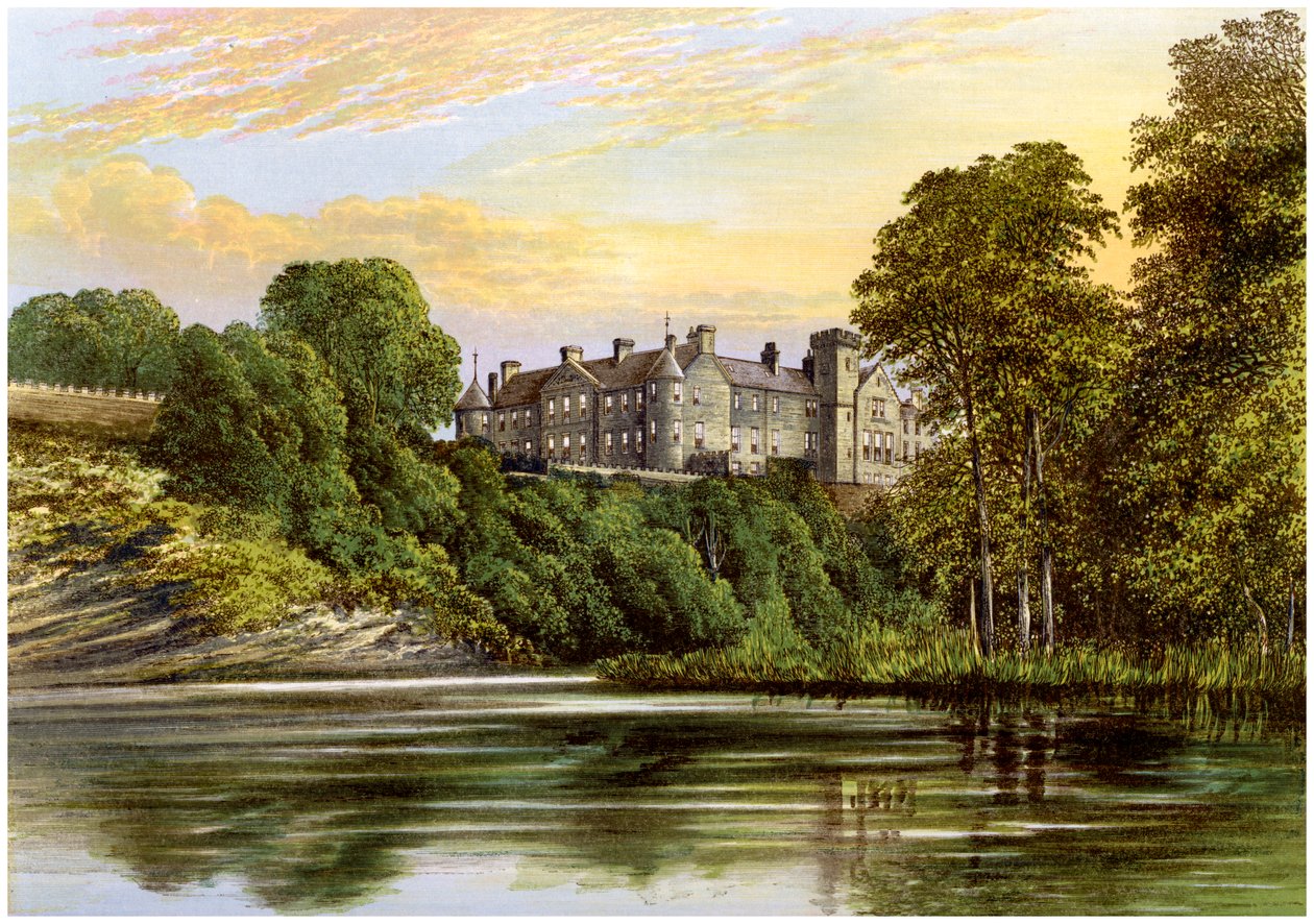 Castelo de Brechin, Brechin, Angus, Escócia, casa do conde de Dalhousie, c1880 de Unbekannt