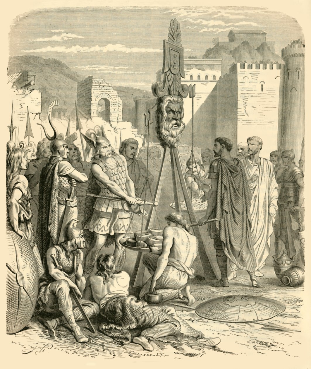 Brennus em Roma, 1890. de Unbekannt