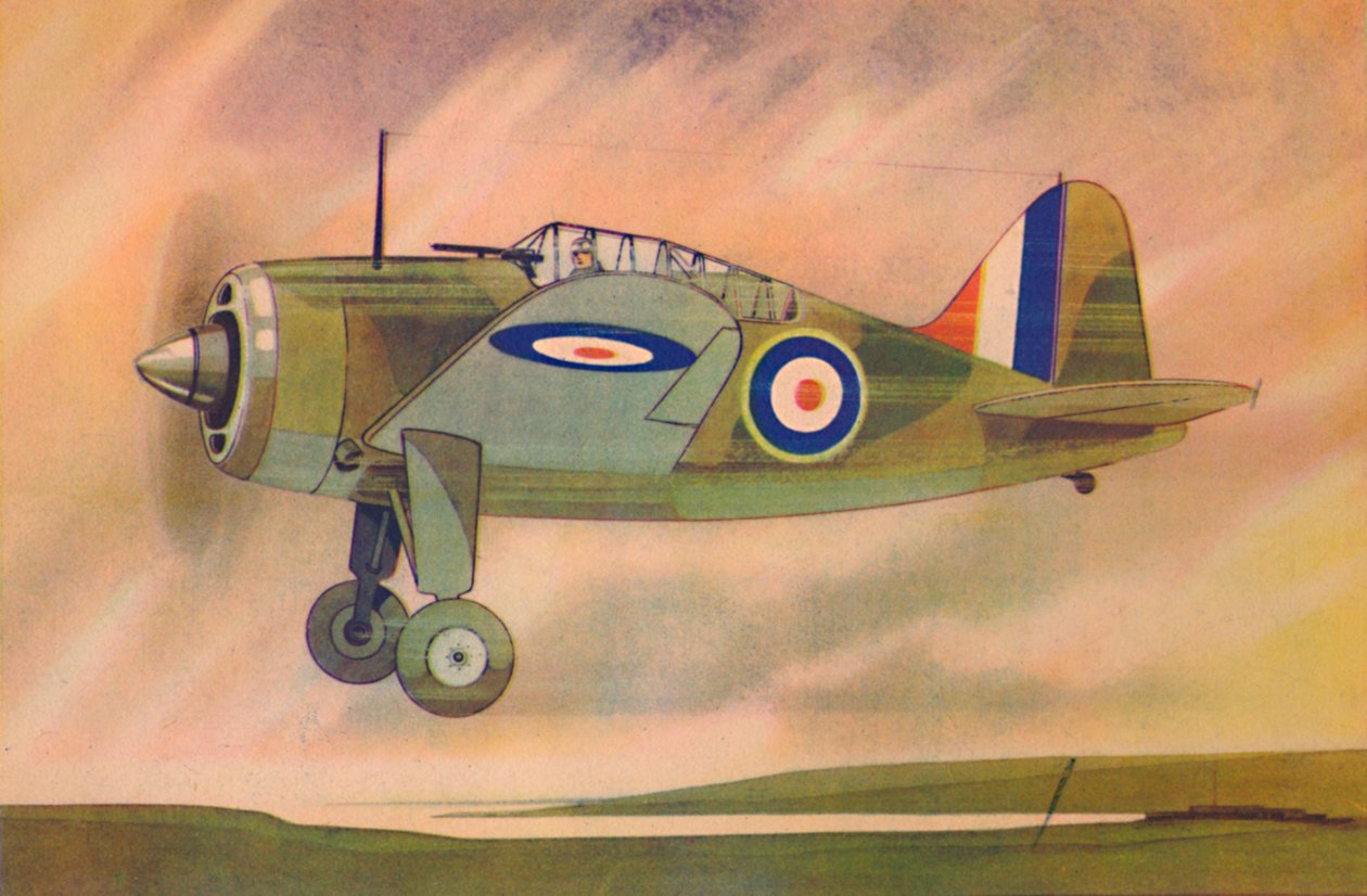 Monoplano do lutador de búfalo de Brewster, c1944. de Unbekannt