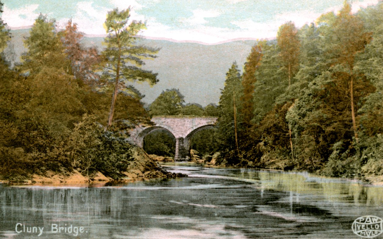 Ponte de Cluny, perto de Pitlochry, Perthshire, Escócia, início do século XX de Unbekannt