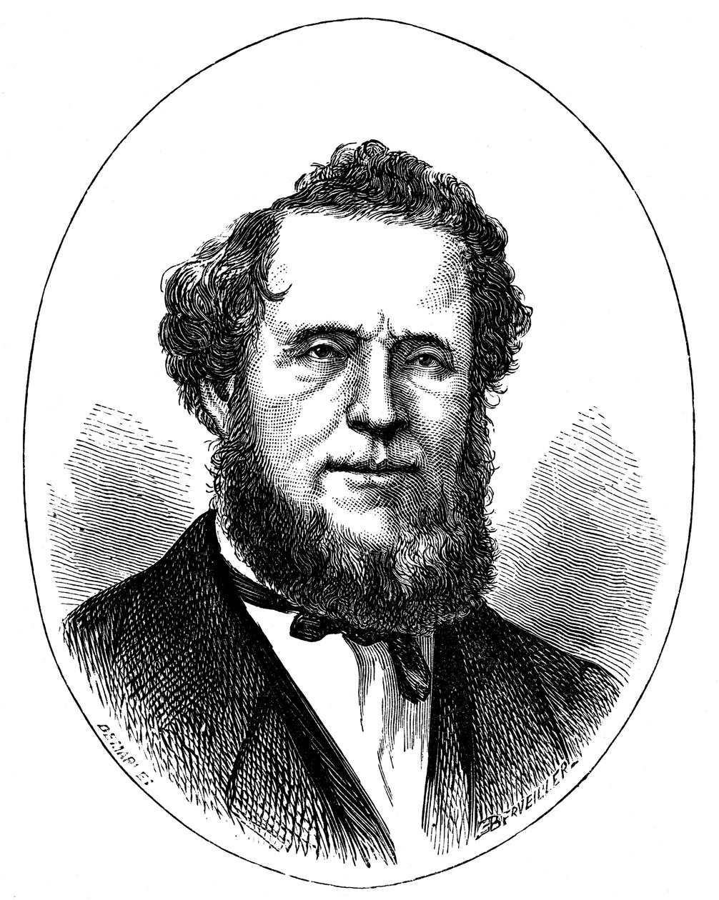 Brigham Young, líder americano mórmon, c1870 de Unbekannt