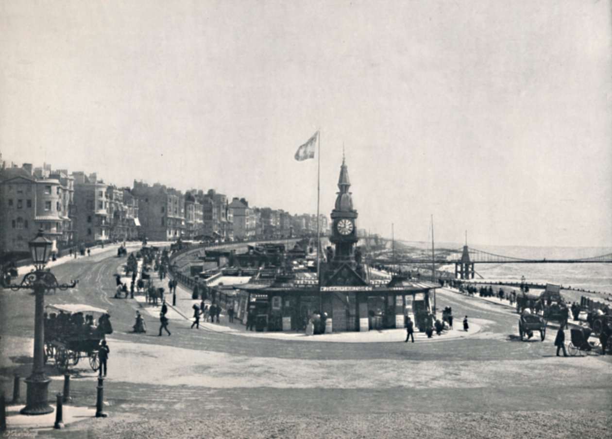 Brighton - Entrada para o aquário, mostrando o Chain Pier, 1895 de Unbekannt