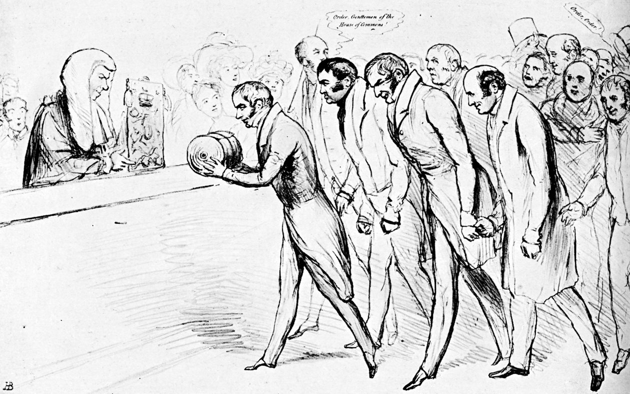 Apresentando a nossa conta, c1832 c1905 de Unbekannt