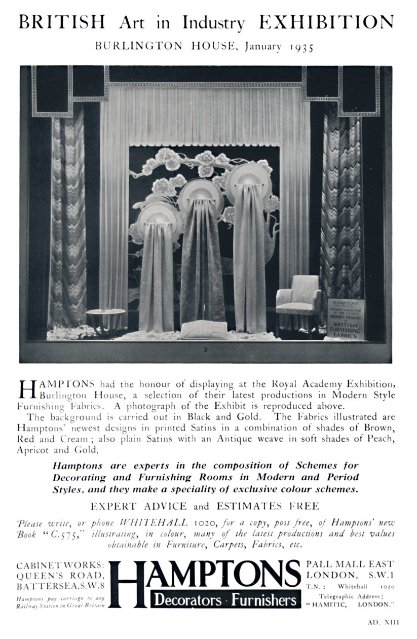 Exposição Britânica de Arte na Indústria - Burlington House, janeiro de 1935 de Unbekannt