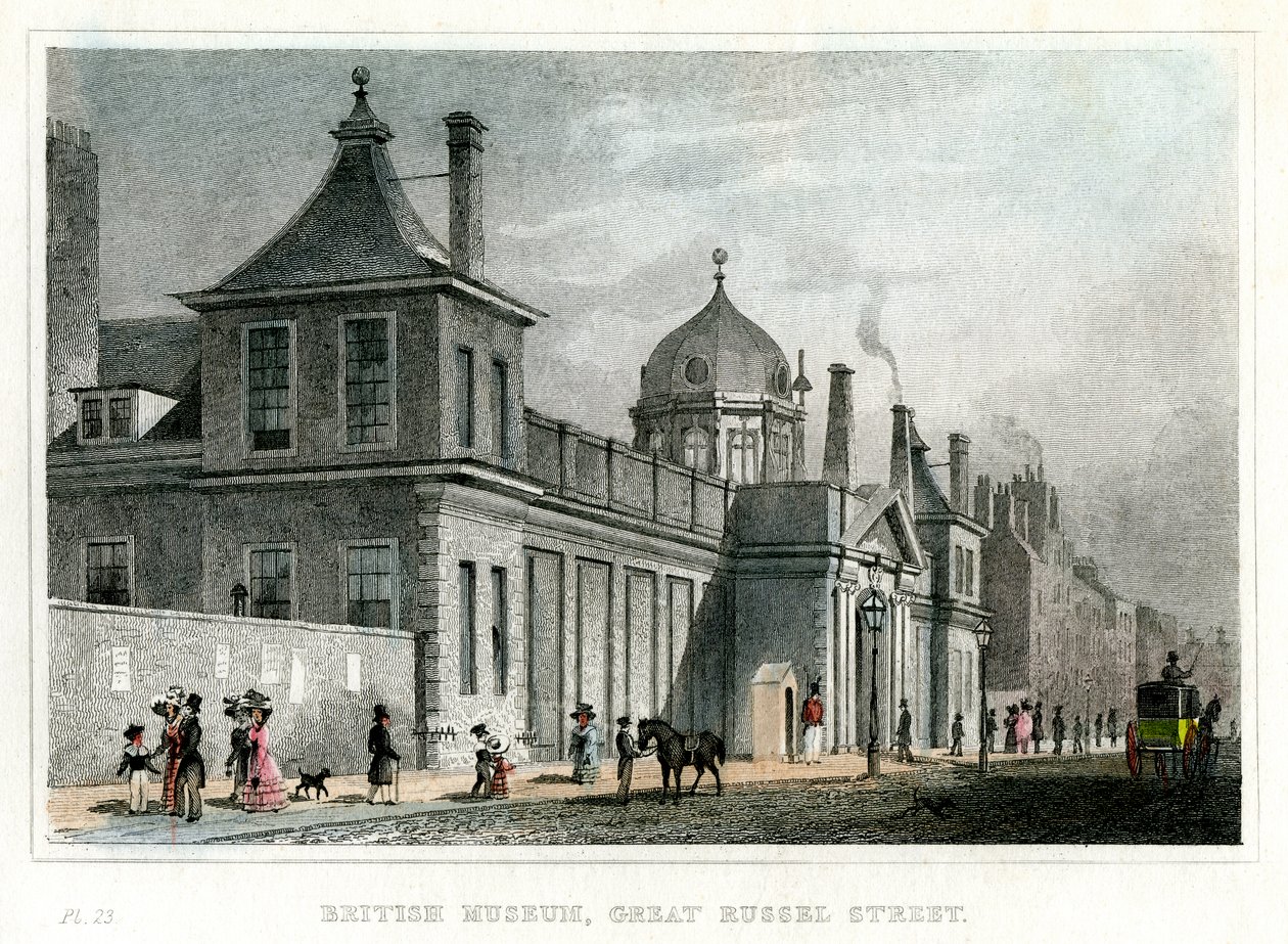 Museu Britânico, Great Russell Street, Londres, século XIX de Unbekannt