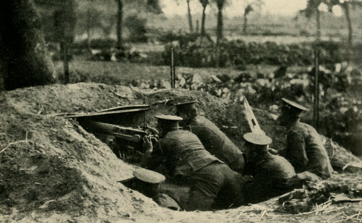 Divisão Naval Britânica em Antuérpia, Bélgica, Primeira Guerra Mundial, 1914, c1920. de Unbekannt