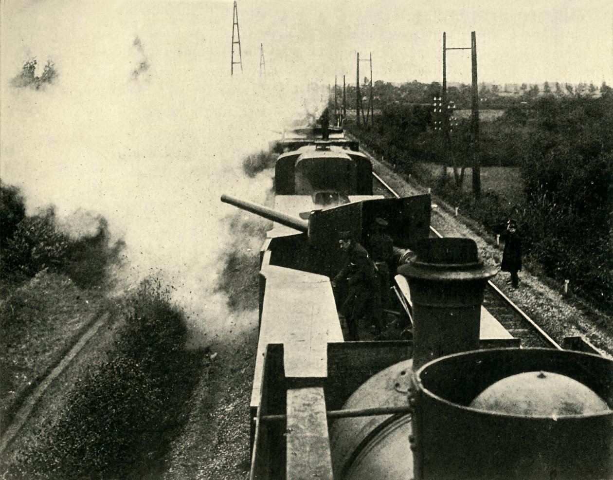 Trem blindado da Marinha Britânica, Primeira Guerra Mundial, 1914, c1920. de Unbekannt