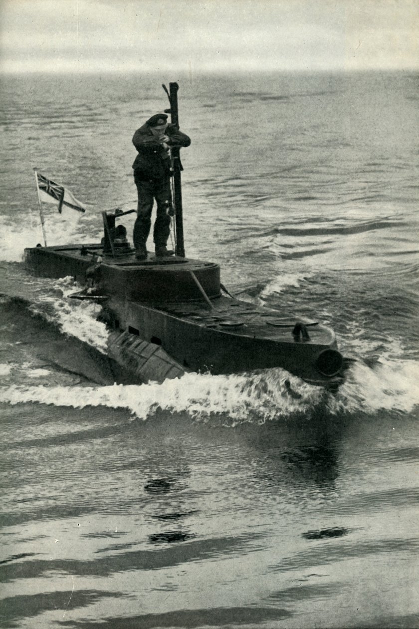 Submarino anão britânico X-Craft, Segunda Guerra Mundial, 1945. de Unbekannt
