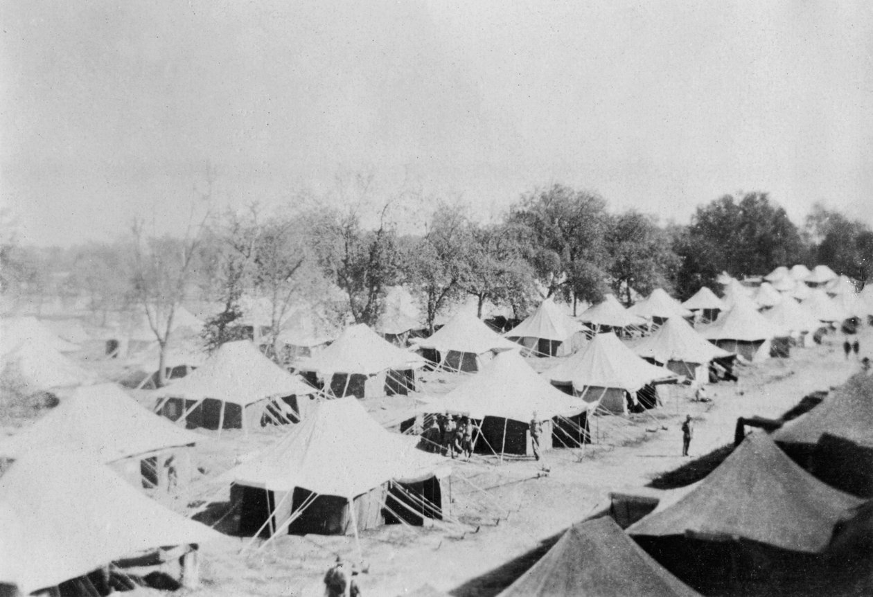 Acampamento do exército britânico, Howshera, 1917 de Unbekannt