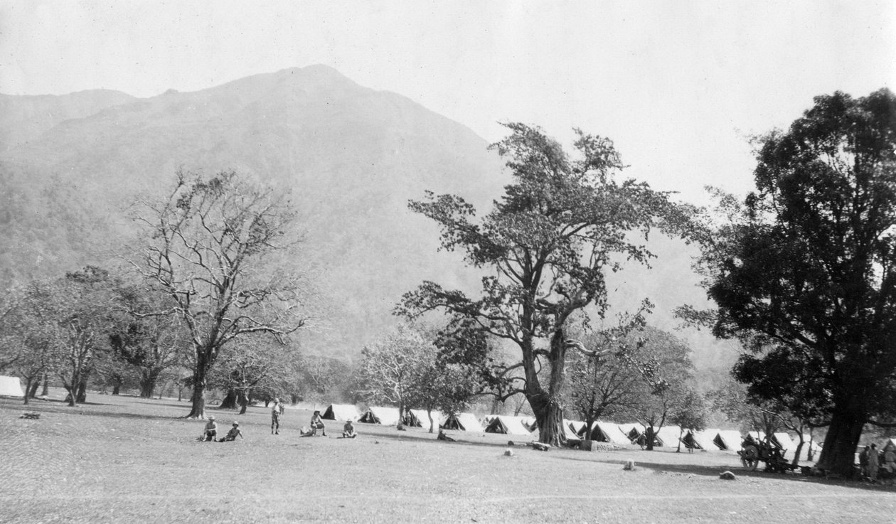 Acampamento do exército britânico, Kalsi, Índia, 1917 de Unbekannt
