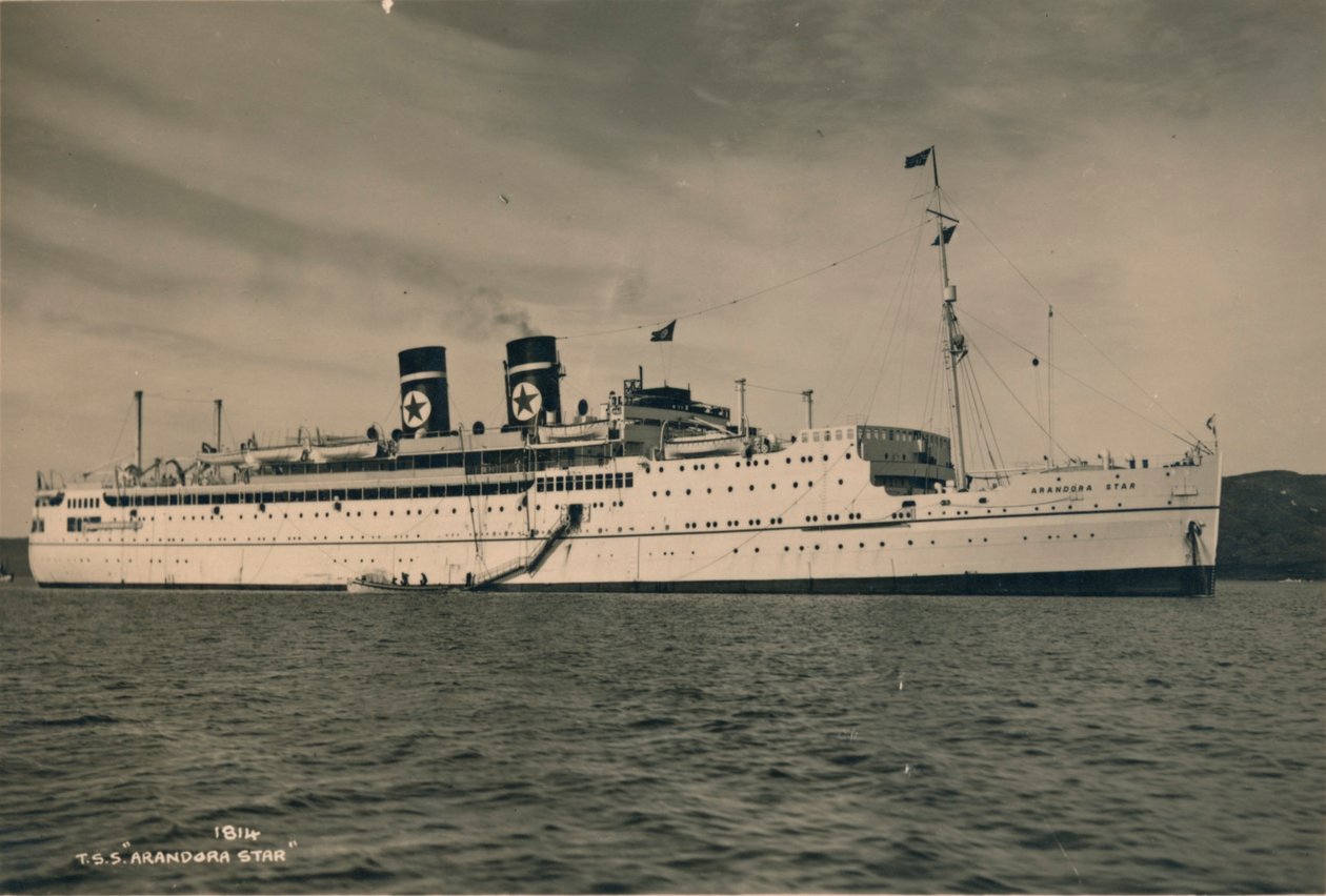 Navio de passageiros britânico SS Arandora Star da Blue Star Line, 1936 de Unbekannt