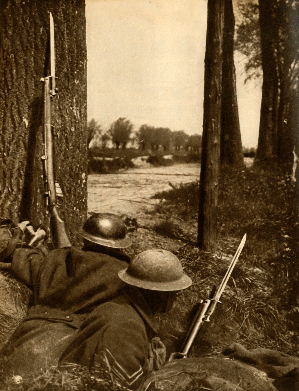 Tropas britânicas na linha da frente, França, Primeira Guerra Mundial, 1914-1918, 1933. de Unbekannt