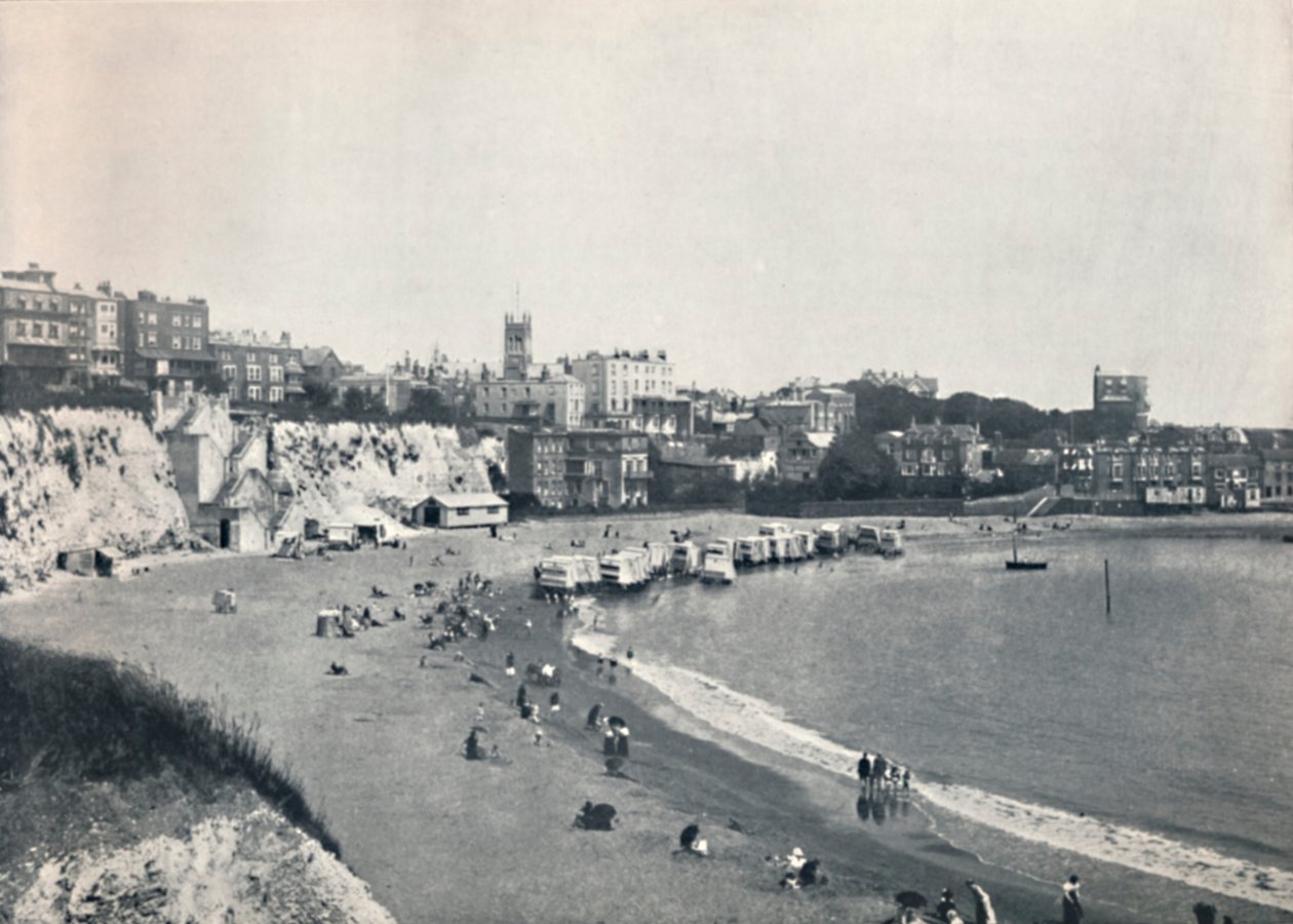 Broadstairs - vista geral dos penhascos, 1895 de Unbekannt
