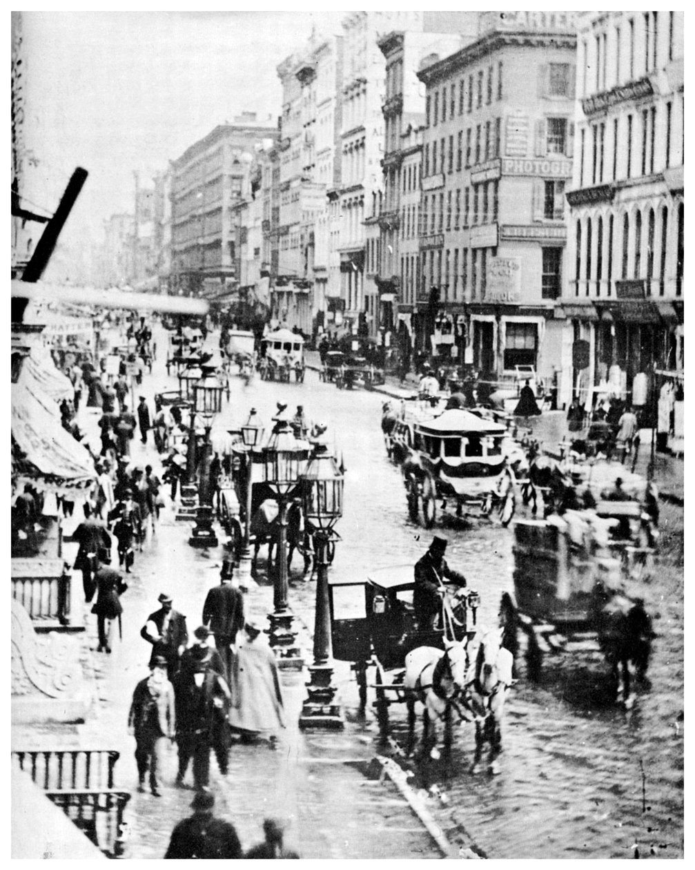 Broadway e Spring Street, Nova York, EUA, 1867 1955 de Unbekannt