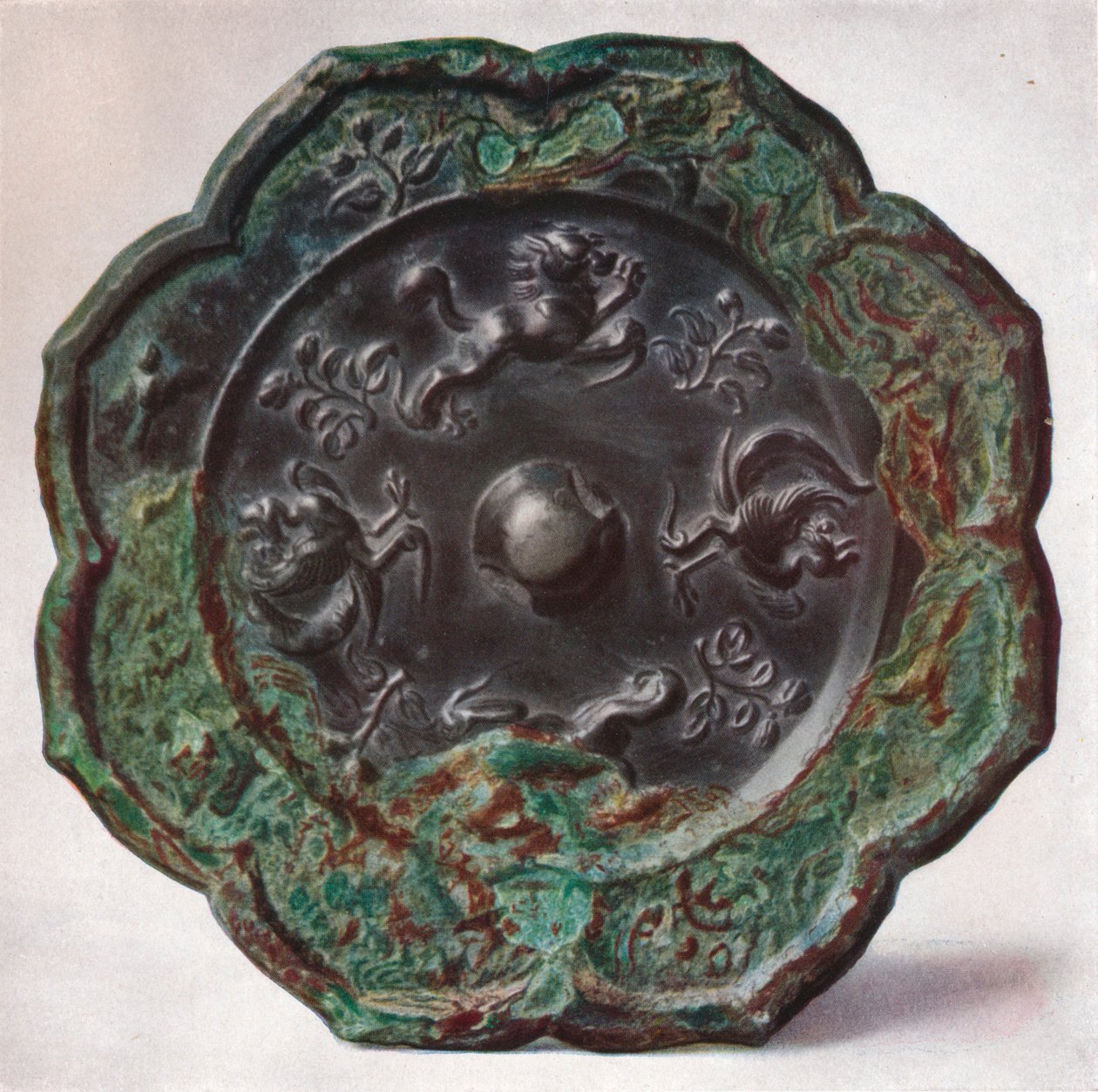 Espelho de bronze: Dinastia TAng, 618-907 de Unbekannt