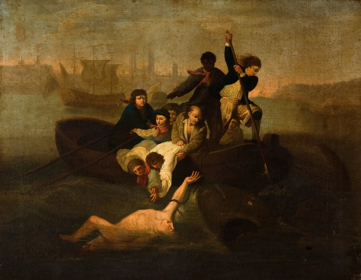 Brook Watson e o Tubarão, 1800-1900. de Unbekannt